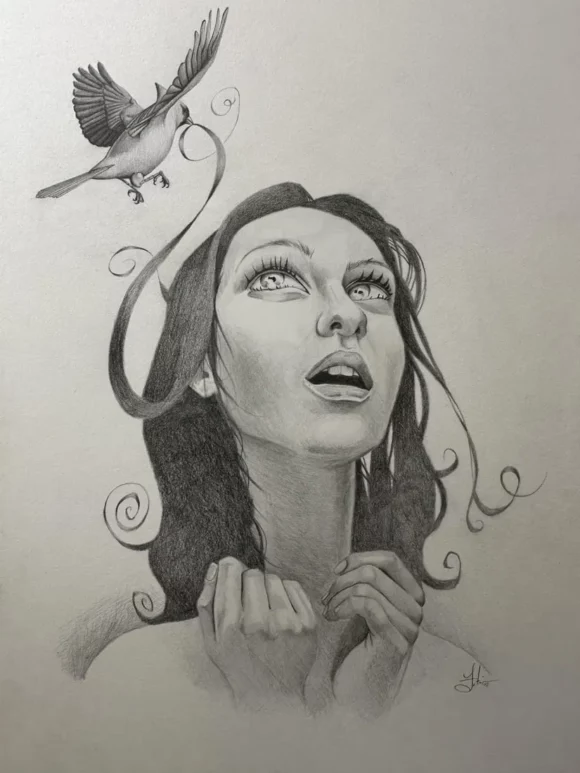 Untitled (Woman with Bird)