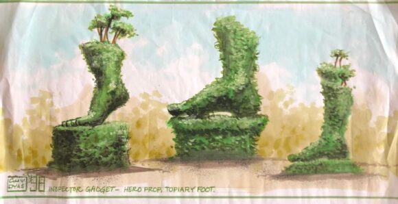 Untitled (Inspector Gadget Topiary Feet)